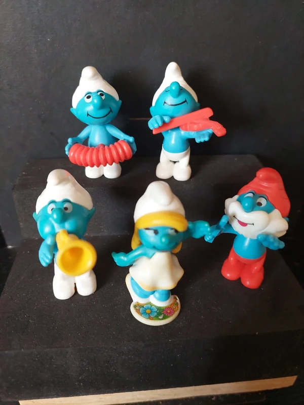 Kinder Sorpresine, Puffi Musicisti, 5 pezzi, 1996.