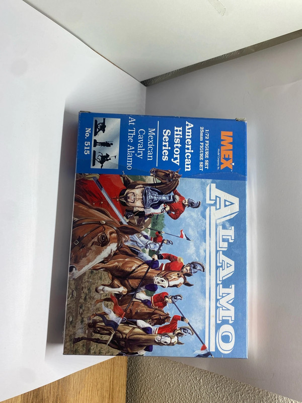 scatola soldatini IMEX Alamo american history stories mexican cavalry at the alamo