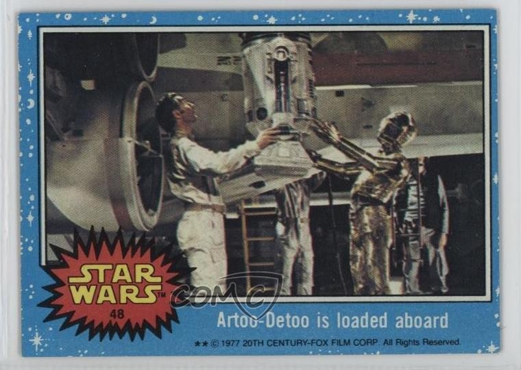 1977 Topps Star Wars R2-D2 Artoo-Detoo is Loaded Aboard #48 1o1u