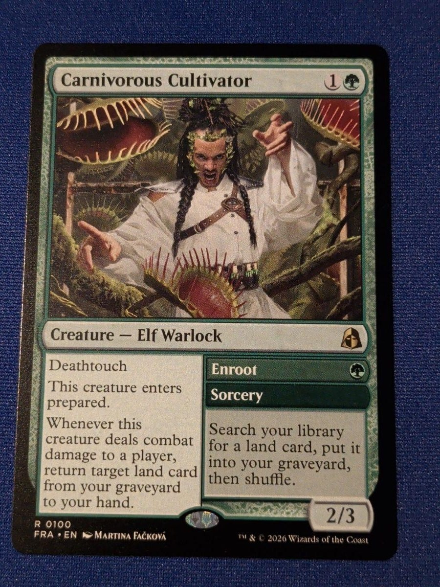 Coltivatore Carnivoro // Enroot Reality Fracture #100 quasi nuovo MTG