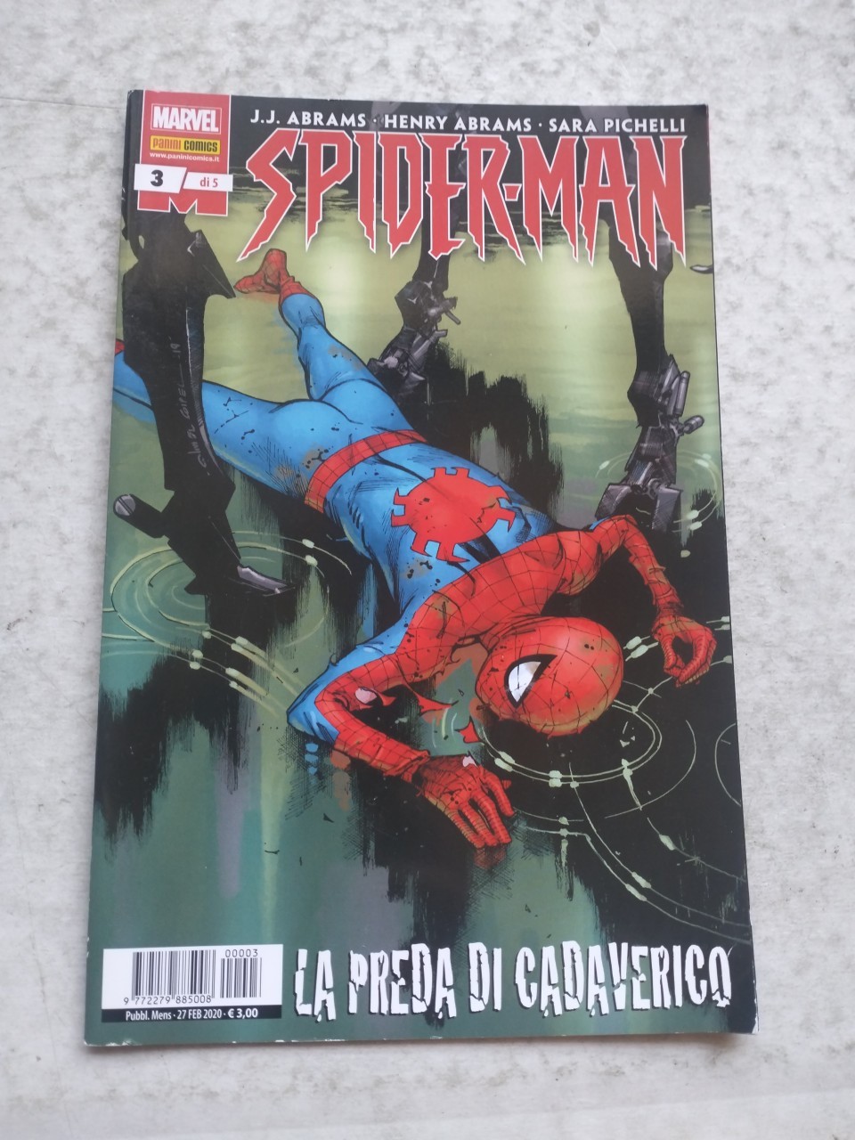 SPIDER-MAN N.3 LA PREDA DI CADAVERICO - PANINI 2020  n