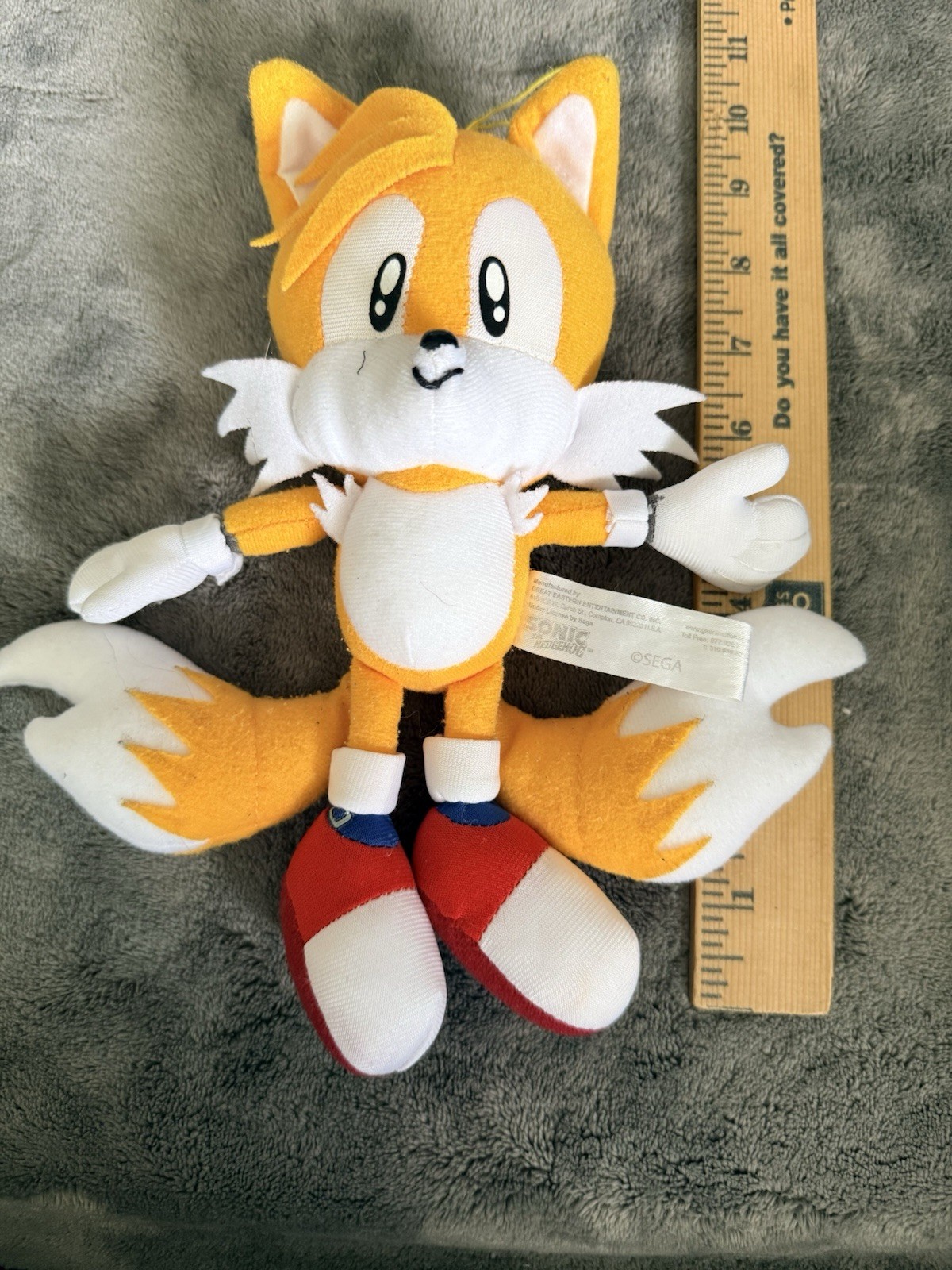 Sonic the Hedgehog Tails Classic Video Game Plush Tomy Sega Collector’s 2021 Toy