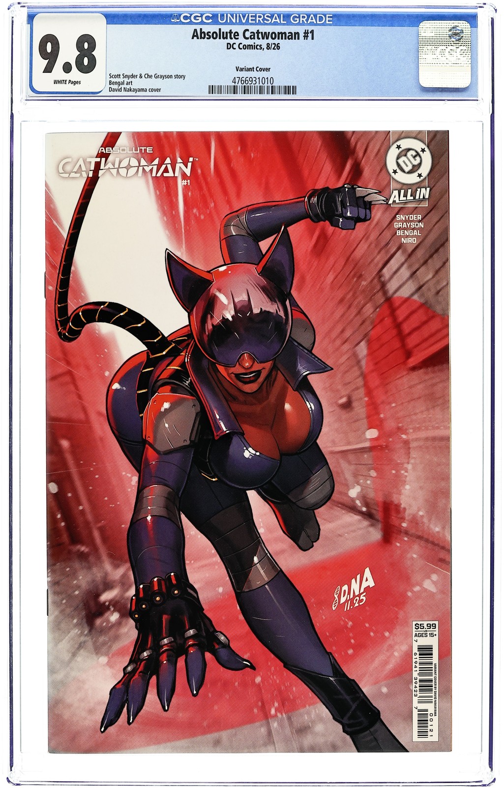 Absolute Catwoman 1B CGC 9.8 2026 4766931010