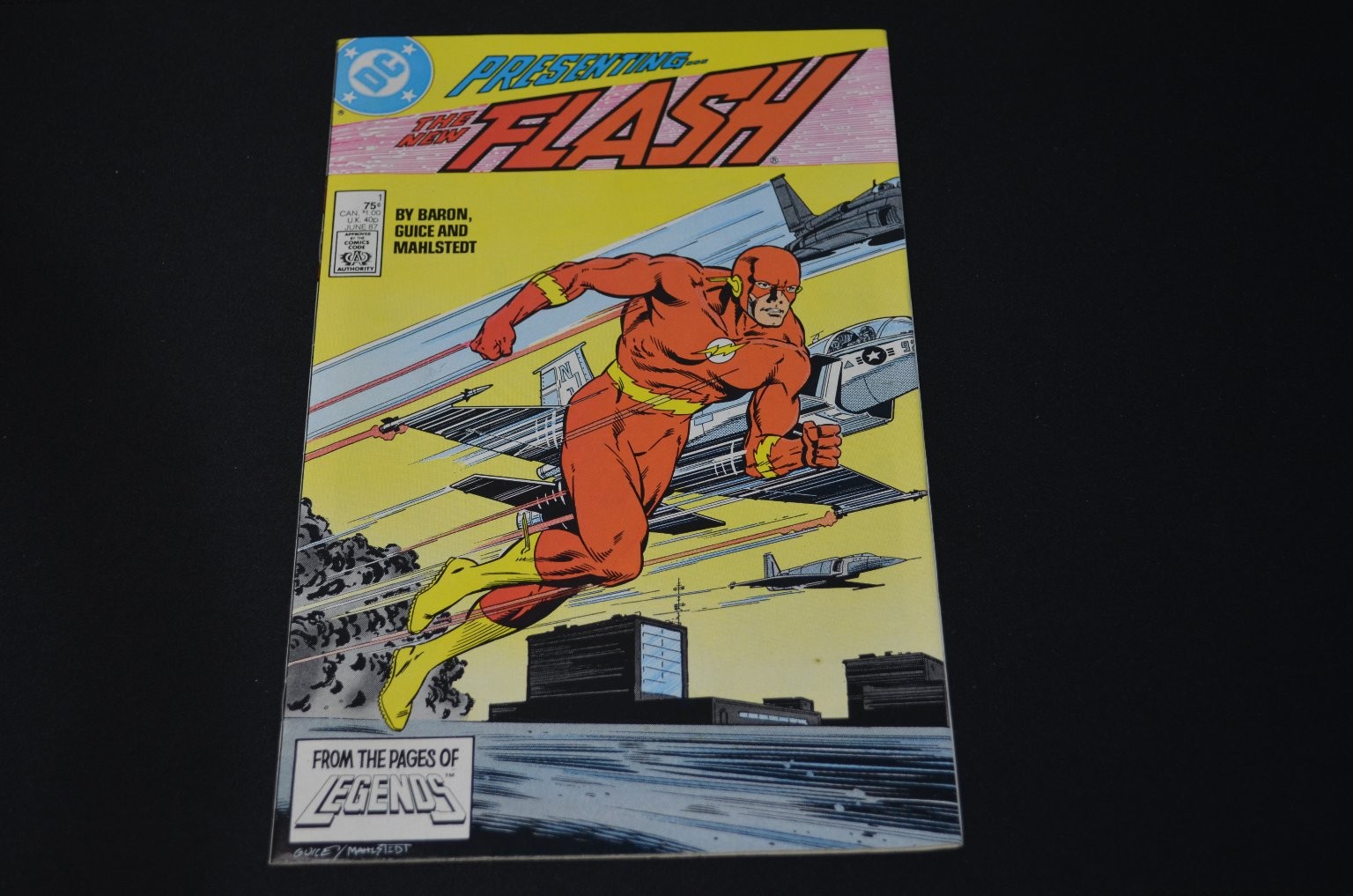 The Flash 1 Baron Guice Mahlstedt DC Comics 1987 "New Flash" Leggende quasi nuovo
