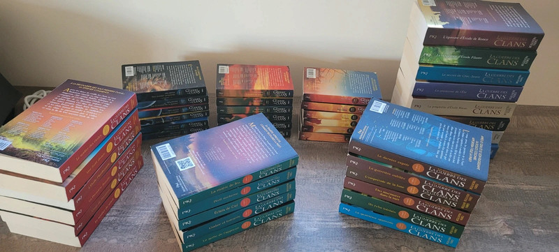 Collection de livres la guerre des clans