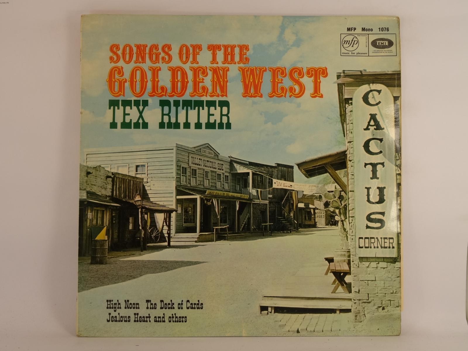 TEX RITTER SONGS OF THE GOLDEN WEST (379) 10 Track LP plus Picture Sleeve MFP