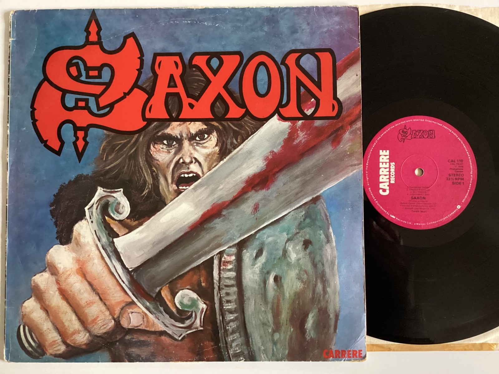SAXON self titled VINYL LP ORIGINAL 1979 U.K PRESS, CLASSIC ROCK (J