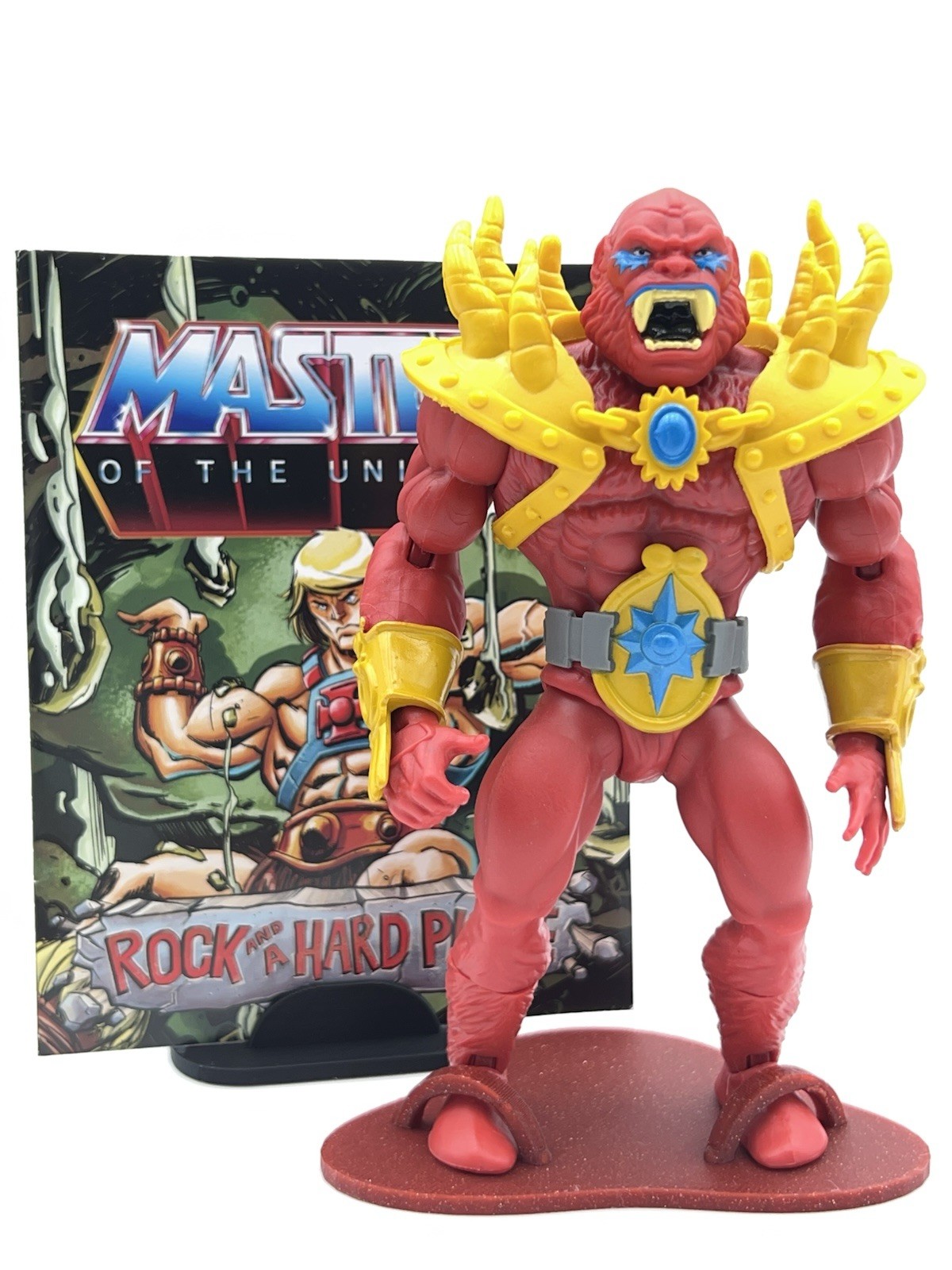 Mattel MOTU BEAST MAN Origins LOP 2021 Complete w/ Comic & Stand | Display Ready