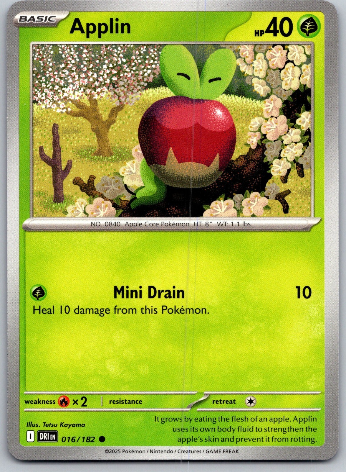 Applin Common SV10: Destined Rivals 016/182 NM