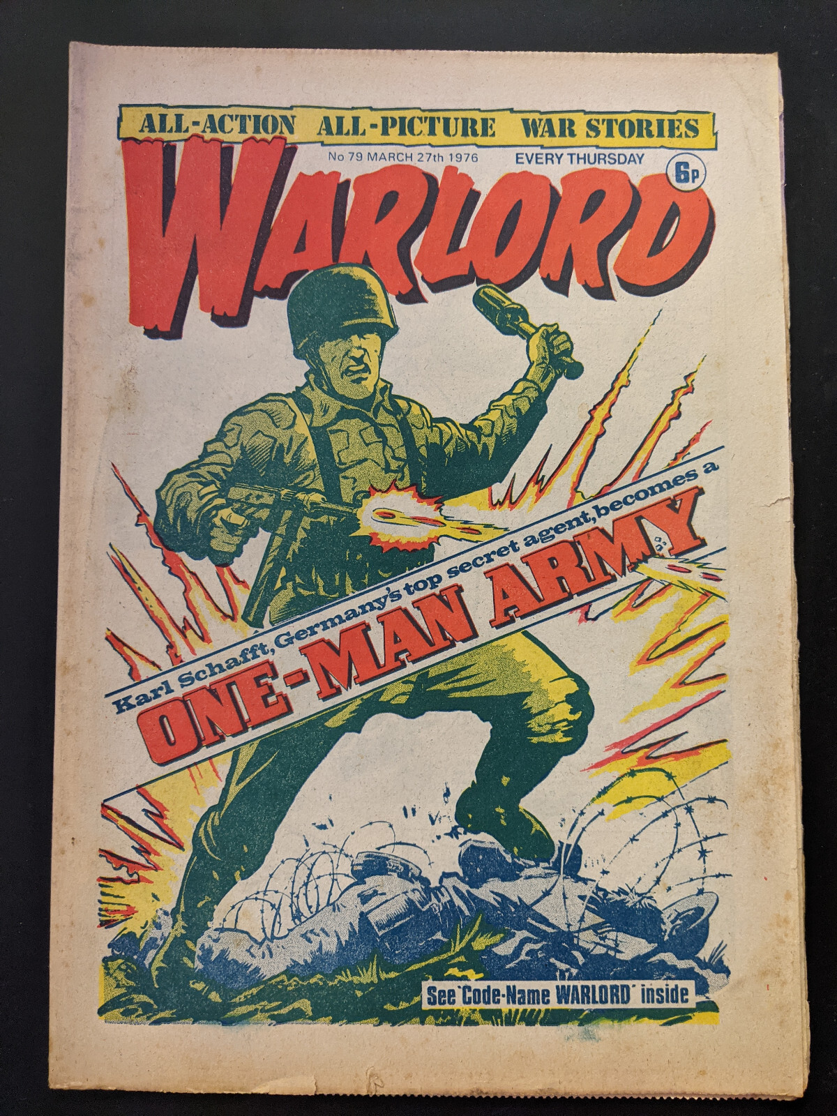Warlord Comic No 79, March 27th 1976.