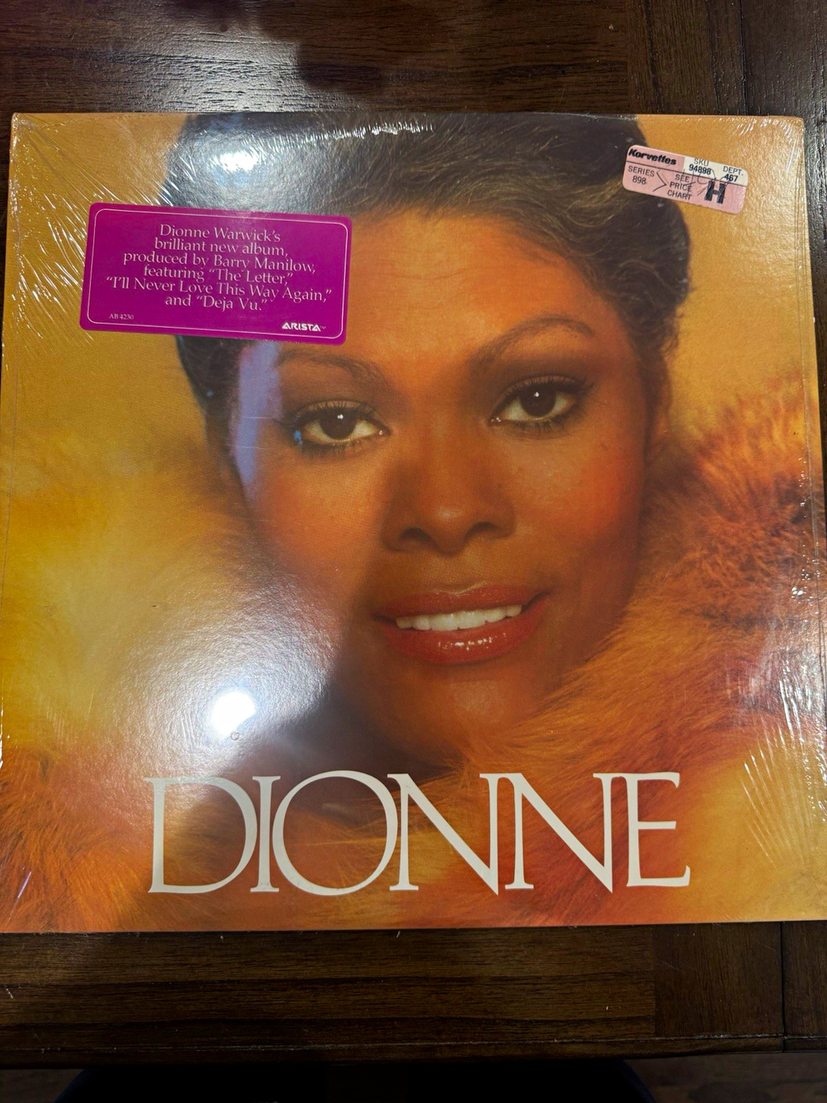 Dionne Warwick Dionne 1979 Arista AB 4230 12" 33RPM Pop Vinyl LP