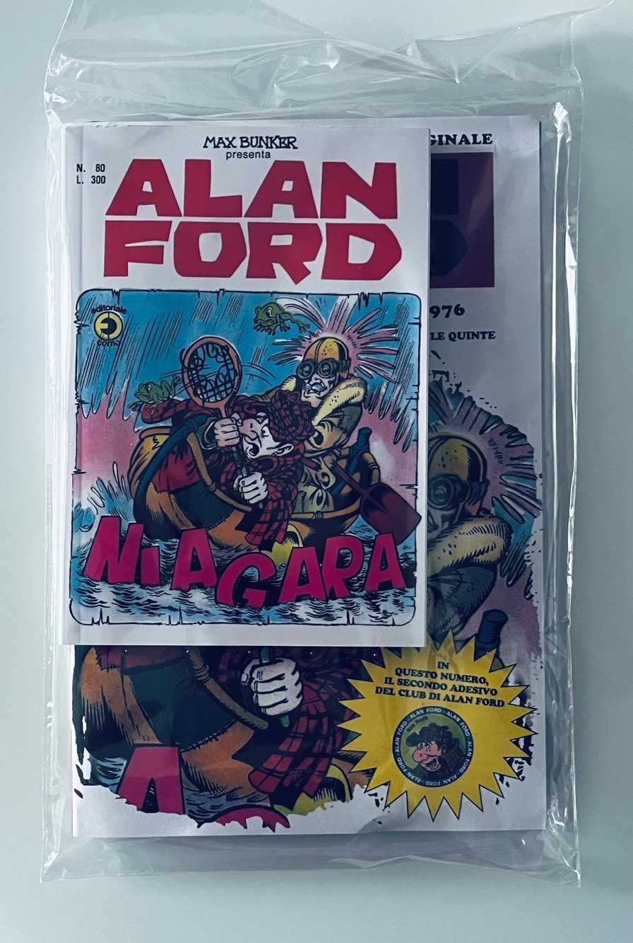 ALAN FORD ANASTATICA N°80  GAZZETTA DELLO SPORT BLISTERATO CON ADESIVO CLUB