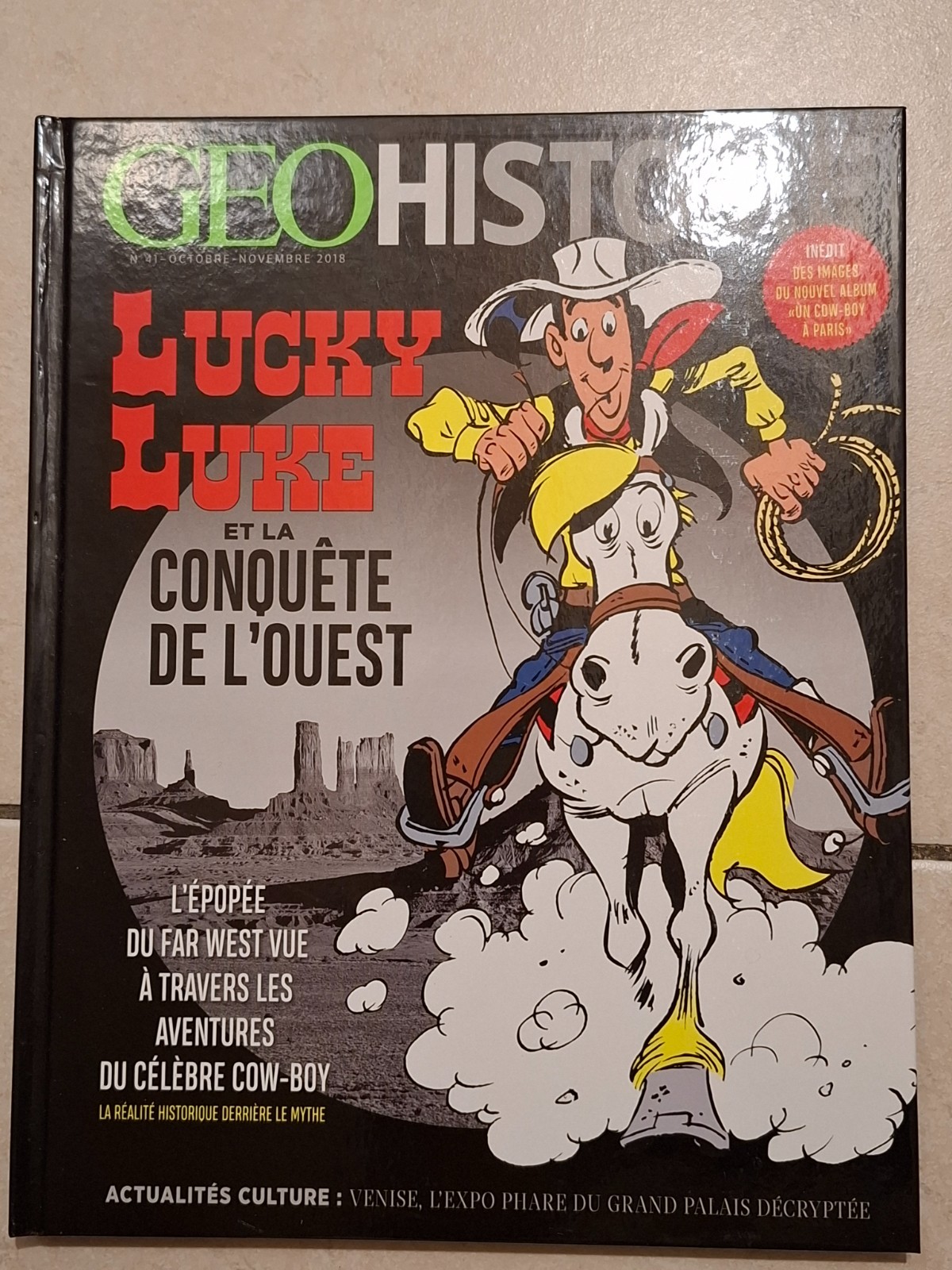 GEO Histoire n°41 Lucky Luke et la conquête de l'Ouest Album 2018 Morris