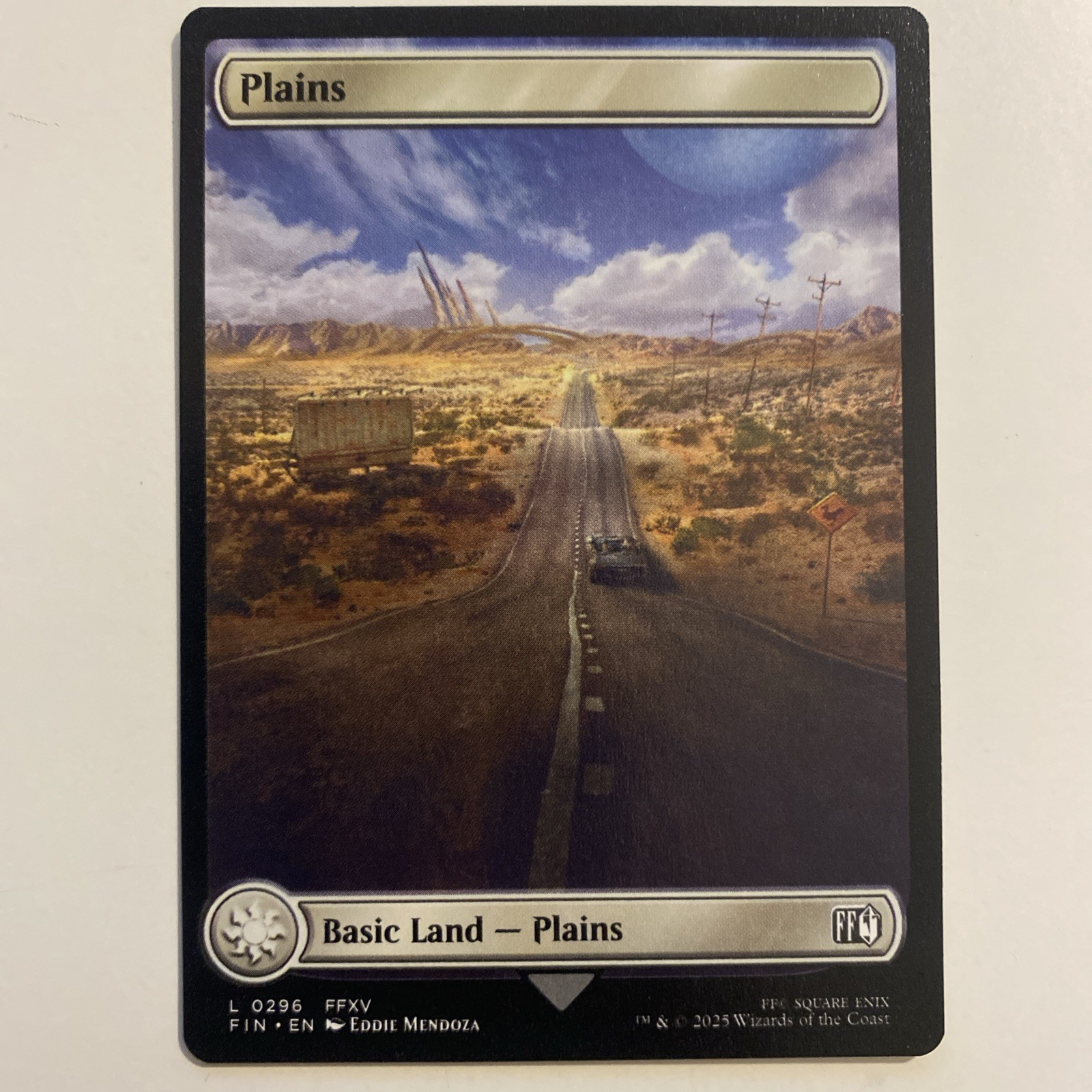 MTG Plains #296 (Full Art) Final Fantasy FIN MTG NM