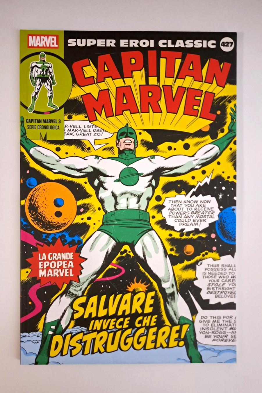 SUPER EROI CLASSIC SEC 427 CAPITAN MARVEL 3 SERIE CRONOLOGICA PANINI/GAZZETTA