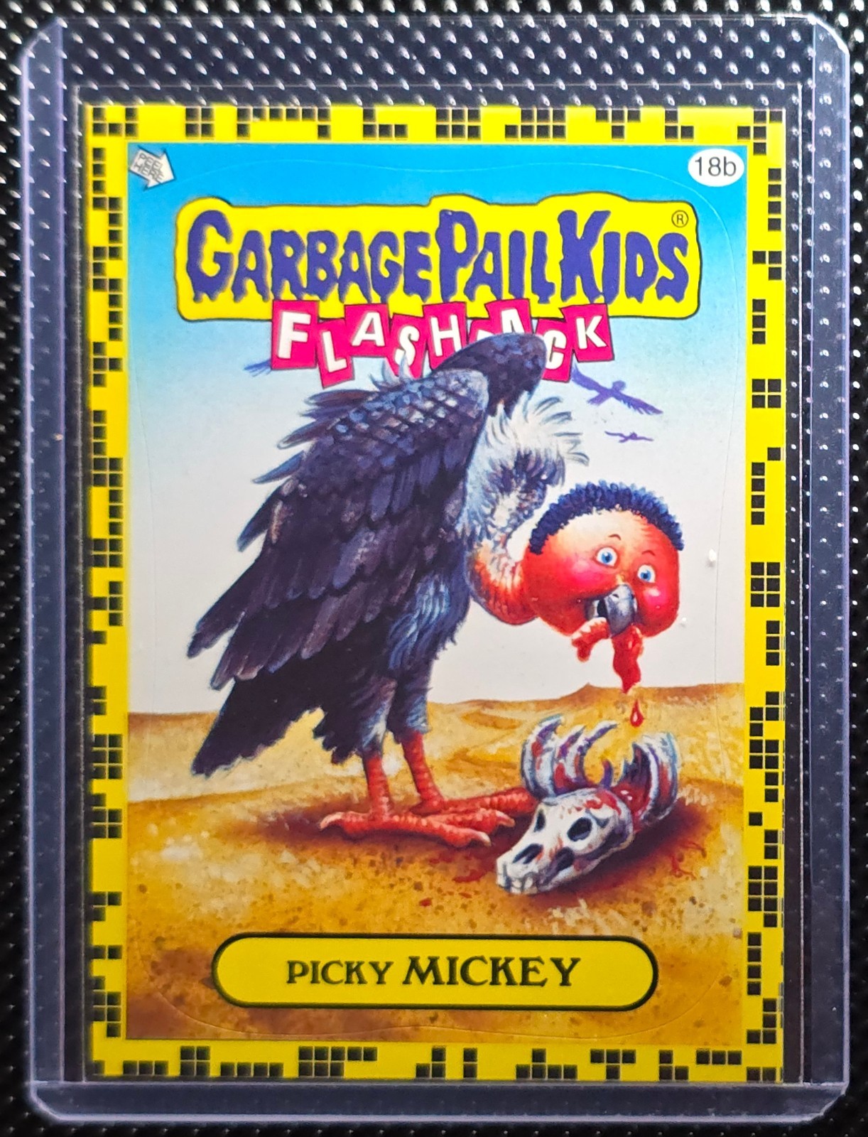 2011 Garbage Pail Kids Flashback Picky Mickey 18b - Yellow