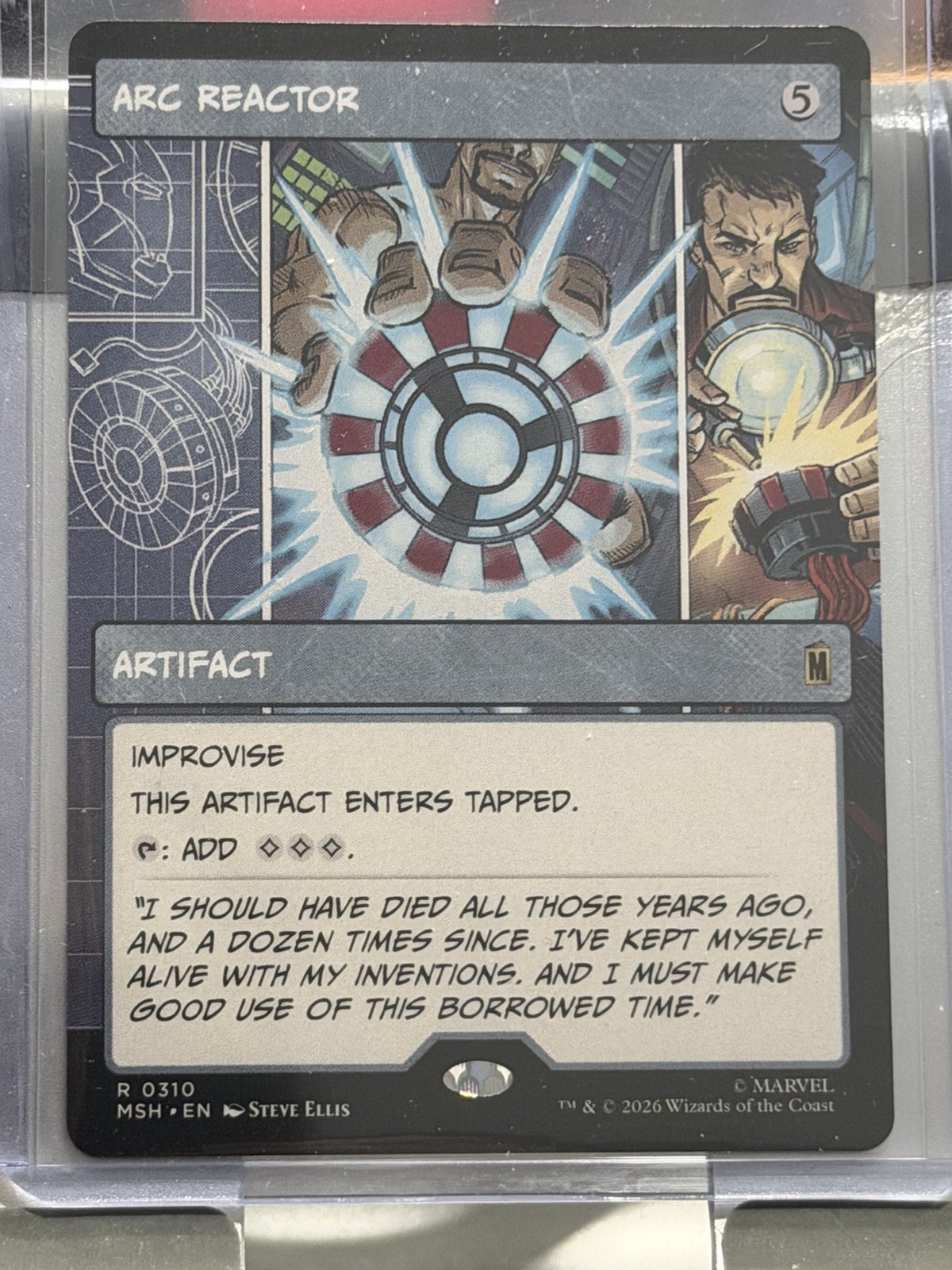 MTG MARVEL SUPER HEROES ARC REACTOR BORDERLESS R 0310 NM