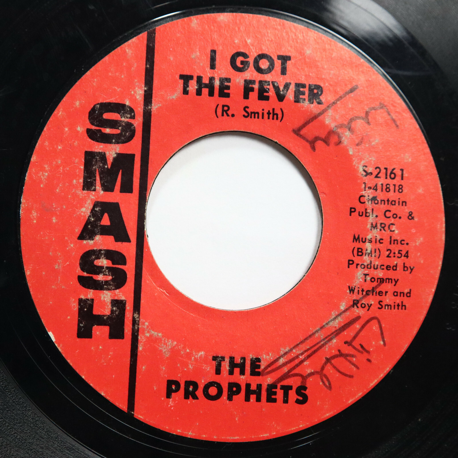 THE PROPHETS - I GOT THE FEVER / SOUL CONTROL - SOUL 45