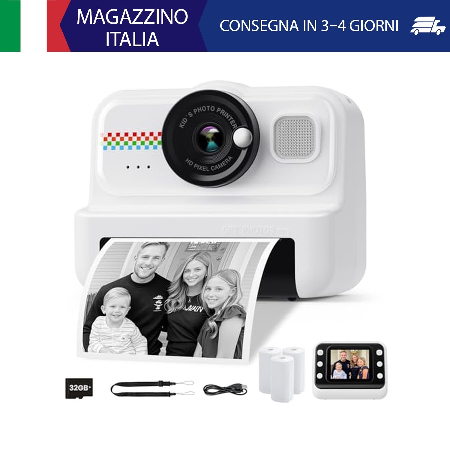 HiMont Macchina Fotografica Bambini Istantanea, Fotocamera Istantanea per Bambin