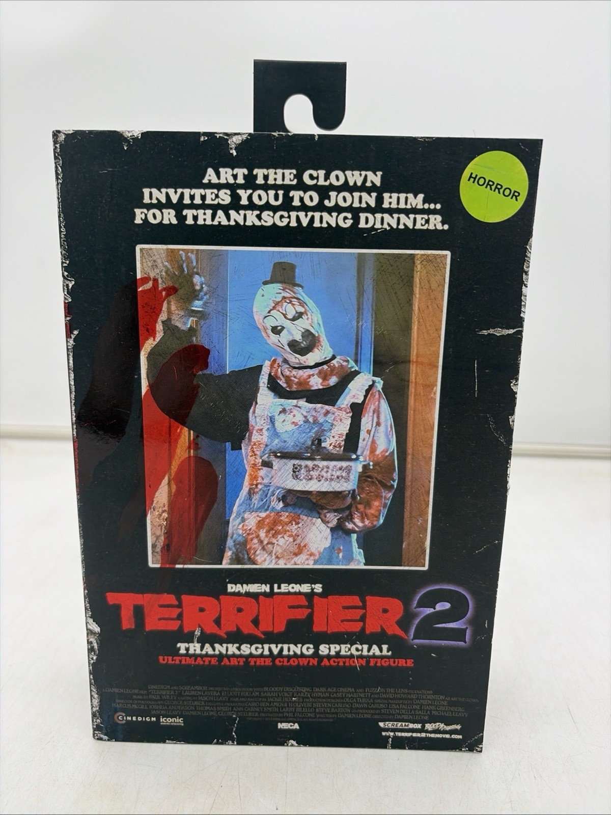 NECA Ultimate Art il Clown Thanksgiving Special Terrifier 2 Figure *In Mano*