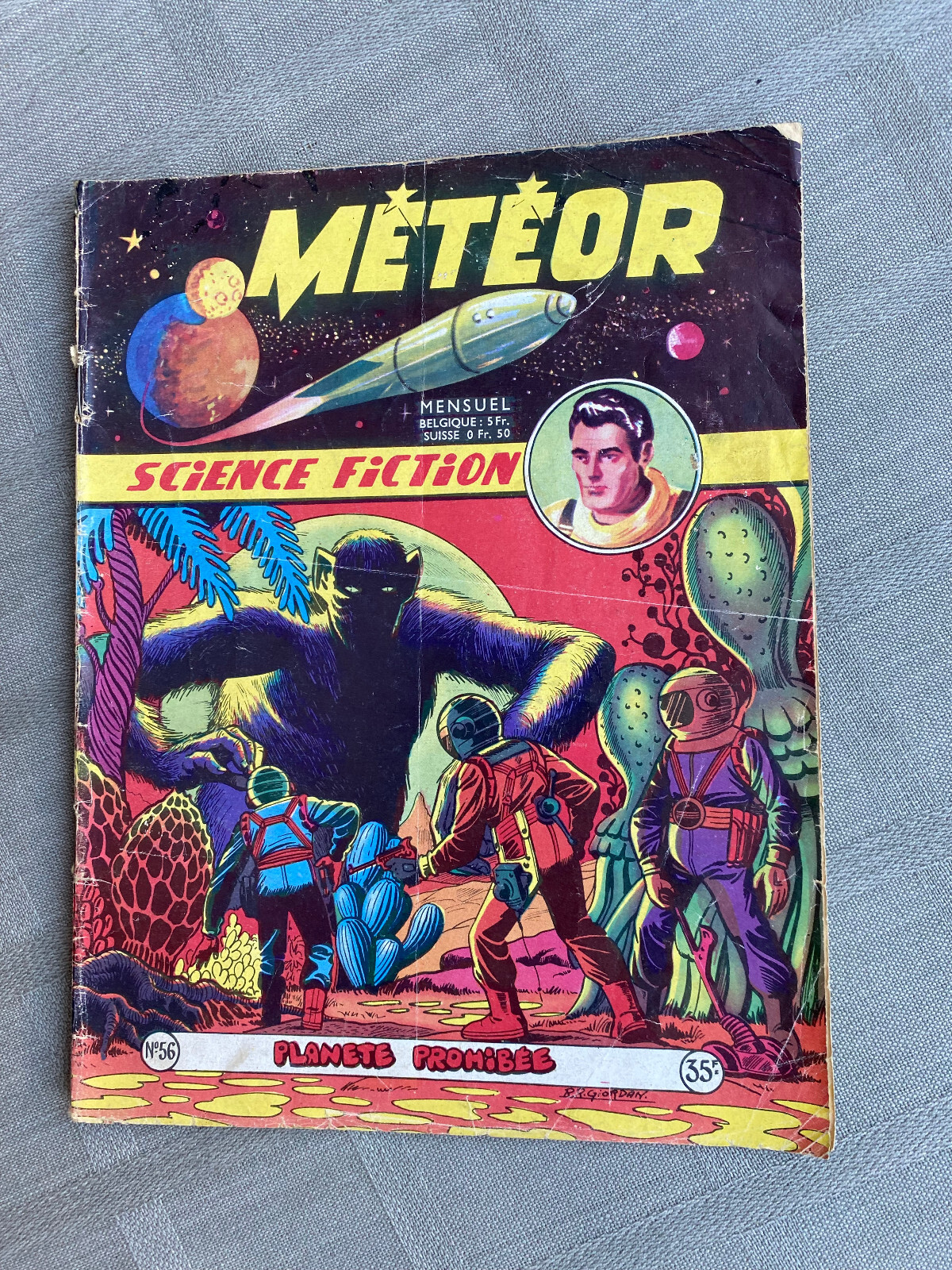 Météor N°57 Prima Serie Artima La Comète Ecarlet 1958 In Stato Di Uso