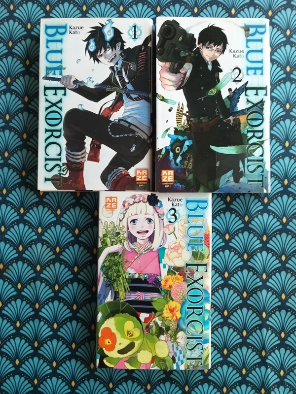 Blue exorcist manga 3 premiers tomes Kazue Kato