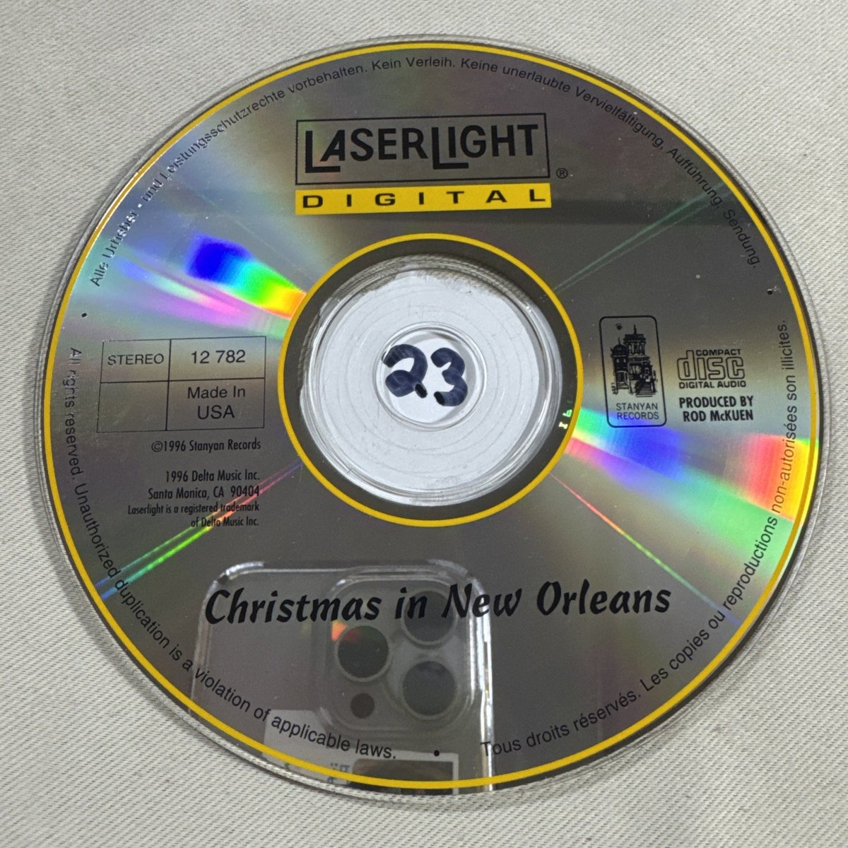 Christmas In New Orleans Cd 1996 Laser Light Digital ￼