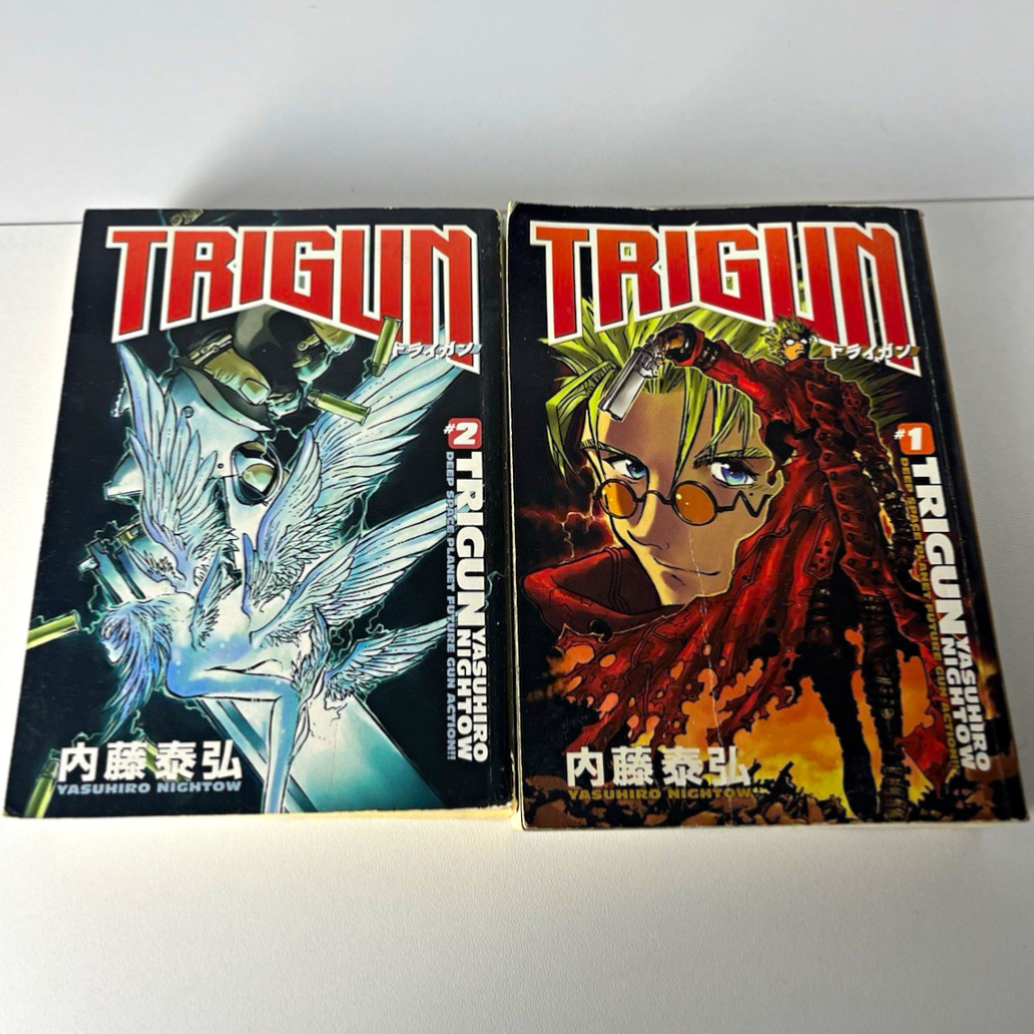 Trigun Dark Horse Manga Vol. Lotto 1 e 2 di 2 Trade PB di Yasuhiro Nightow
