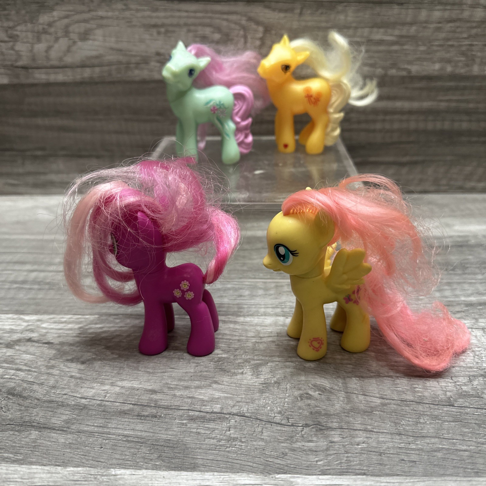 My Little Pony 2010 & McDonald’s Toys Figurine Spazzolabili 3” Lotto di 4