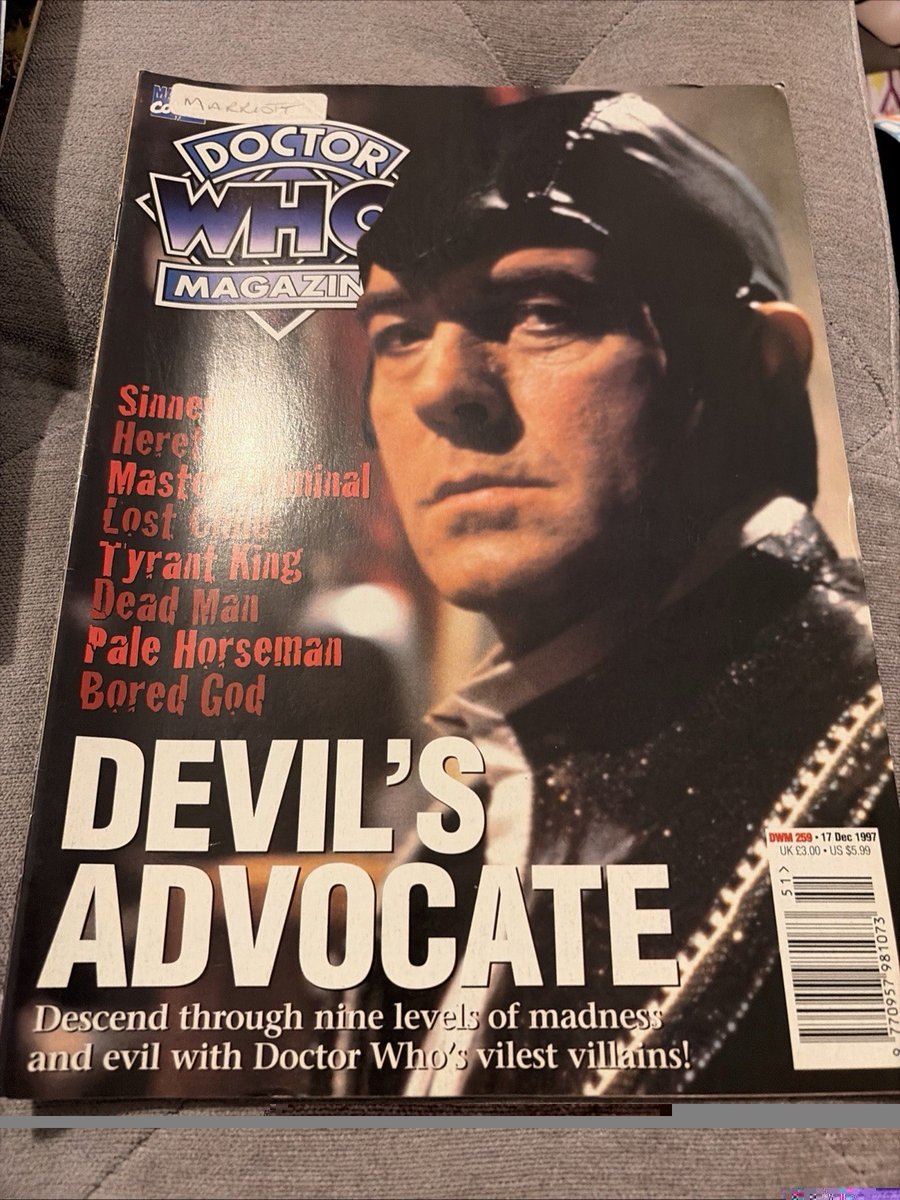 Doctor Who Magazine Issue 259 December 1997 