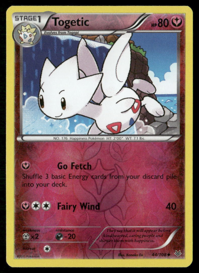 Togetic 44/108 Non Comune Cieli Ruggenti Pokemon Reverse Holo Leggermente Giocato