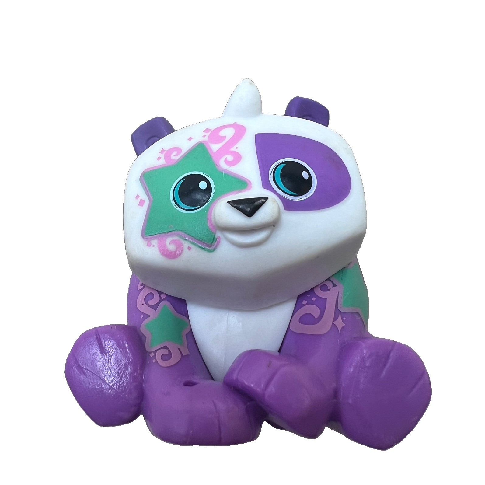 Purple & White Panda Star Lady bug 2016 Wildworks figurine
