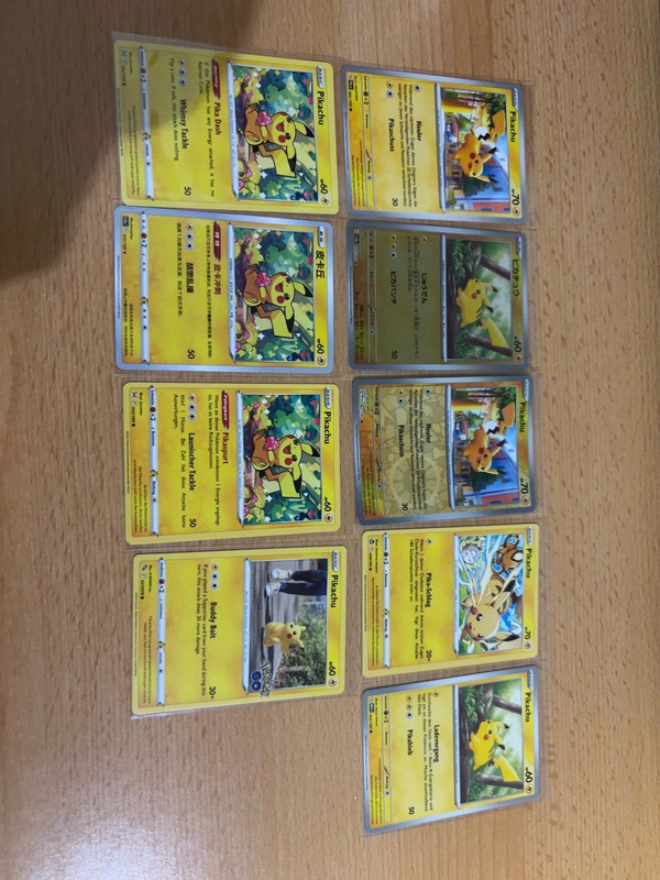 Pokémon Pikachu Karten