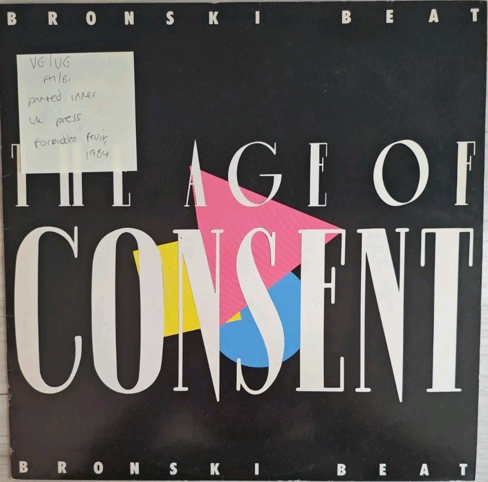 Bronski Beat The Age of Consent Vinyl Record VG/VG BITLP1 