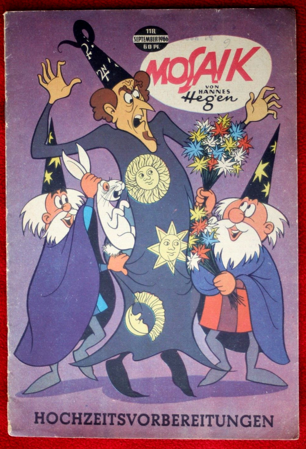 Originale Mosaico Hannes Hegen Digedags No. 118 Hochzeitsvorbereitungen 9/1966