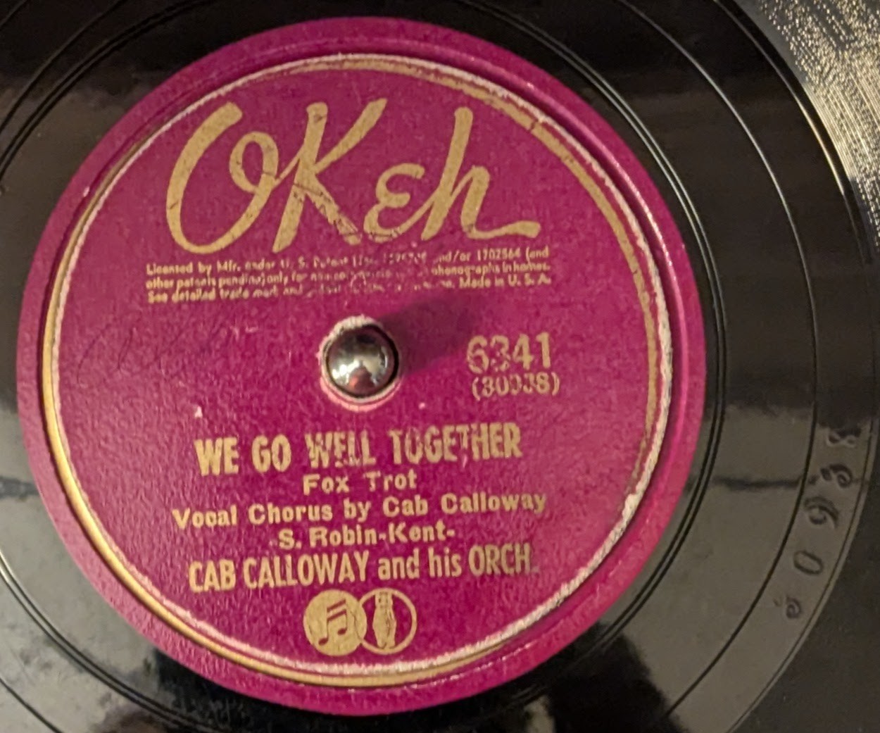Cab Calloway - Okeh 6341 - We Go Well Together / I See a Million People