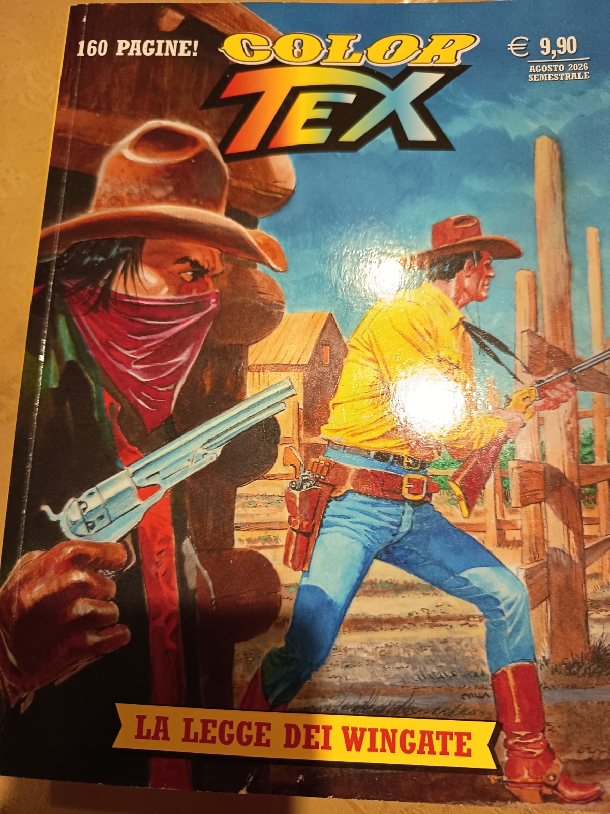 Tex 2026 lotto fumetti: La legge dei Wingate Fiamme sull’orizzonte + 3 albi