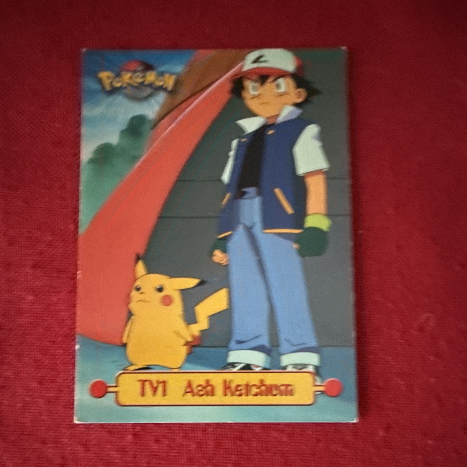 Topps Pokémon Ash Ketchum TV1 Carta Standard ITA 1998 Vintage