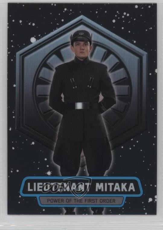 2016 Topps Star Wars: The Force Awakens Chrome Lieutenant Mitaka #7 2k3