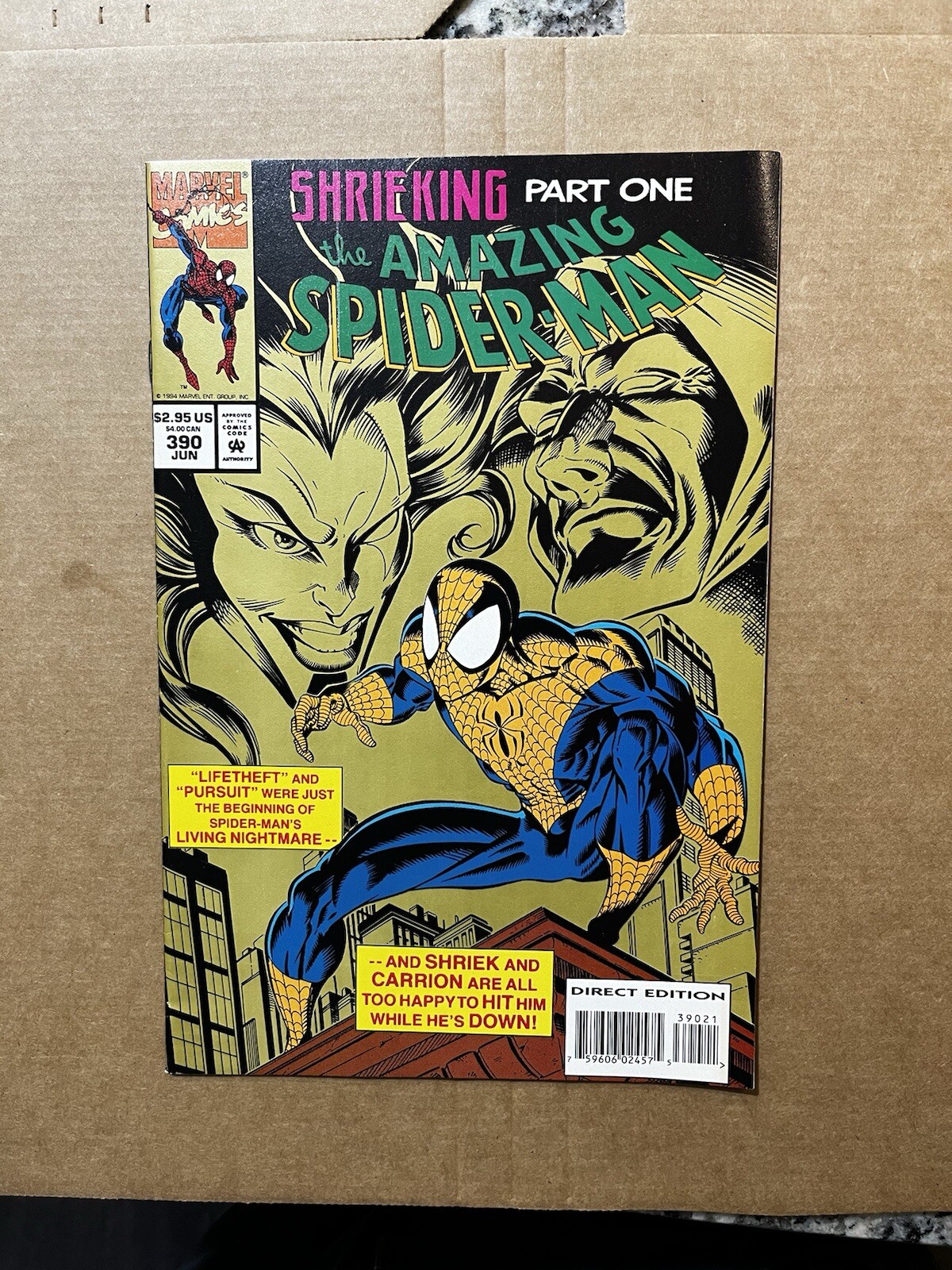 📅 Amazing Spider-man #390 VF/NM $5 acquisto minimo richiesto