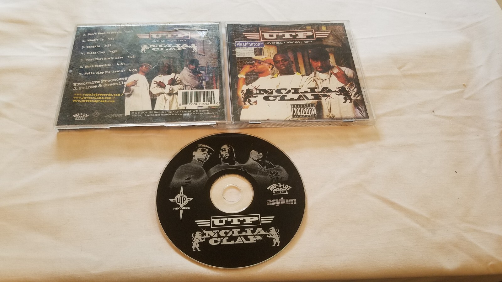 Nolia Clap by UTP (Juvenile / Wacko / Skip) (CD, 2004)