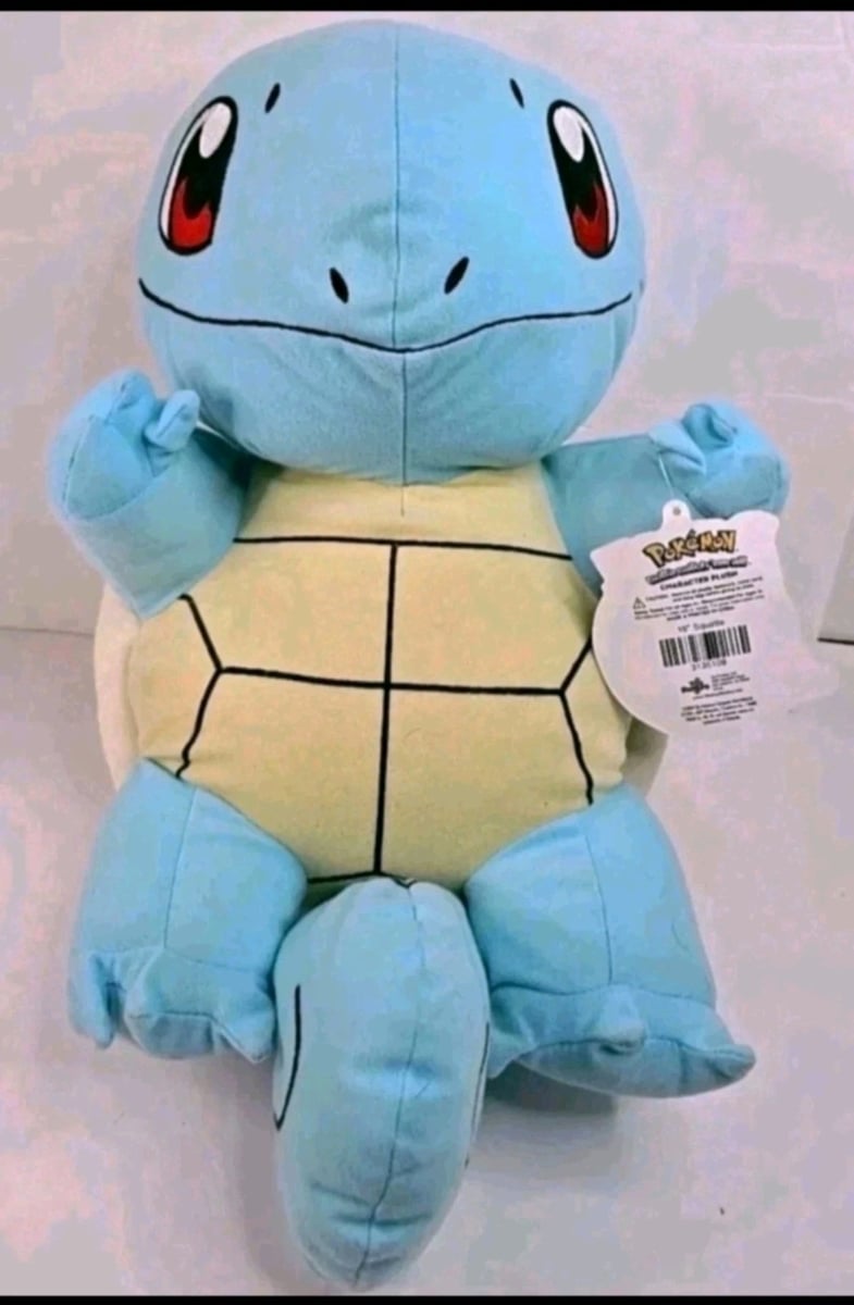 Pokemon Squirtle Peluche Jumbo 16” 2019 Fabbrica dei Giocattoli Nuovo 