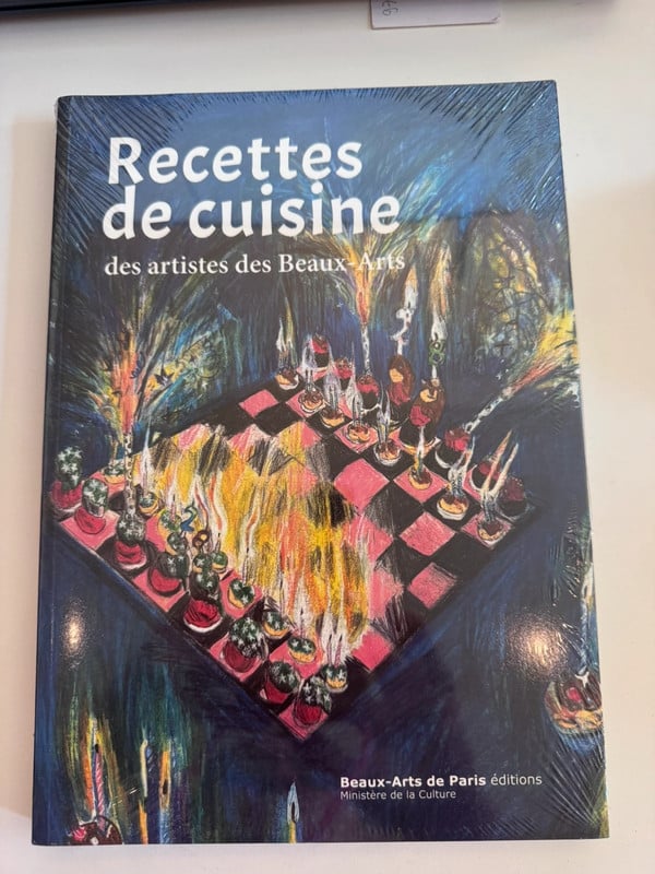 Livre 📕 Recettes de cuisine des artistes des beaux arts