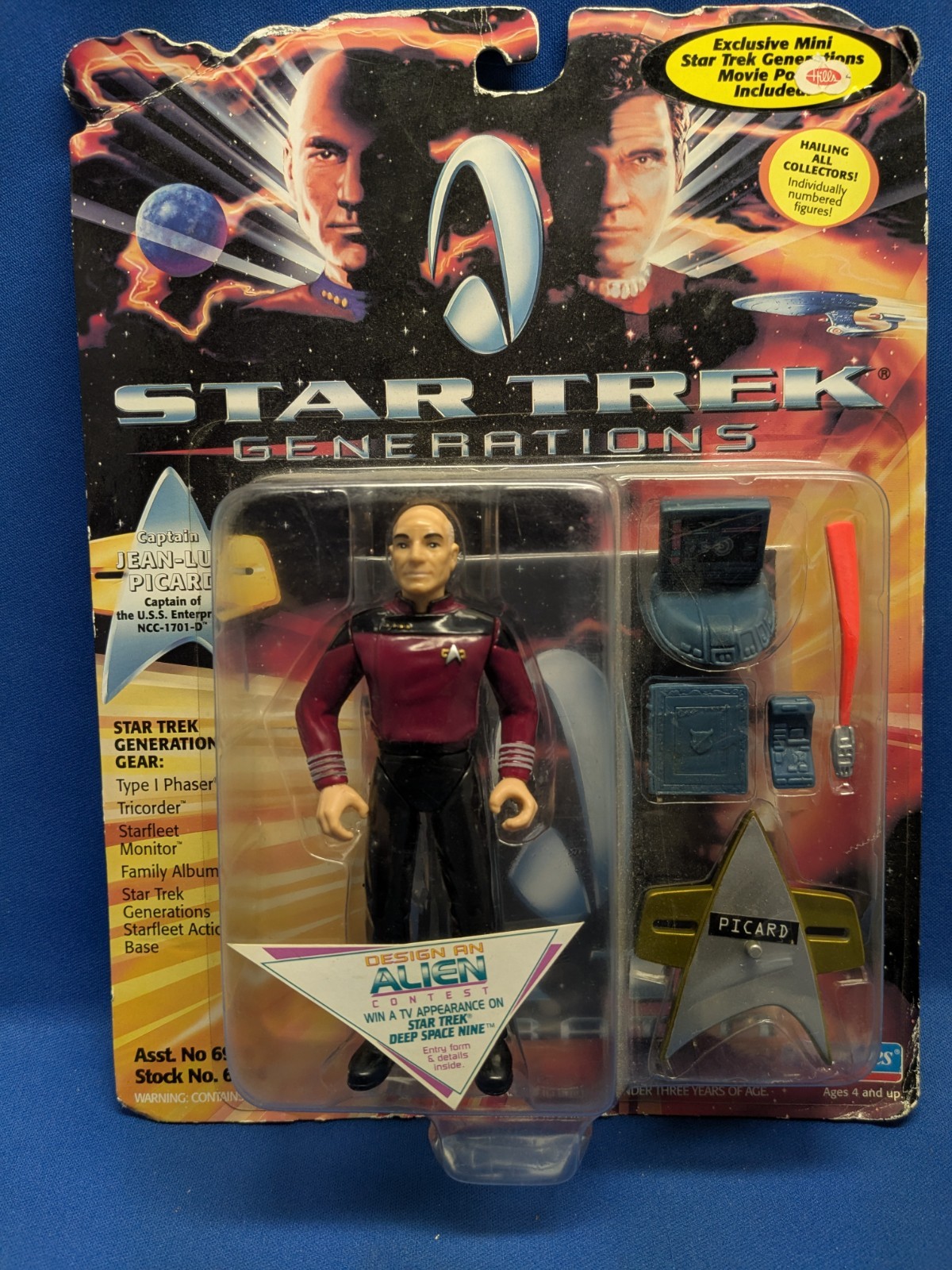 Playmates Toys Star Trek Next Generation Modellino Capitano Jean-Luc Picard
