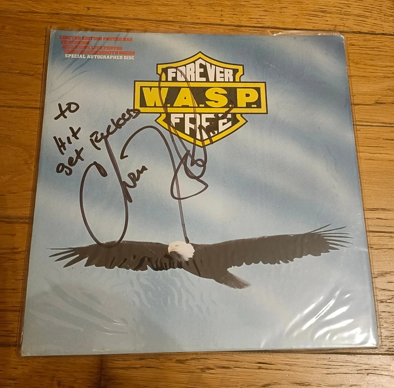 WASP - Forever Free - Vinyle signé