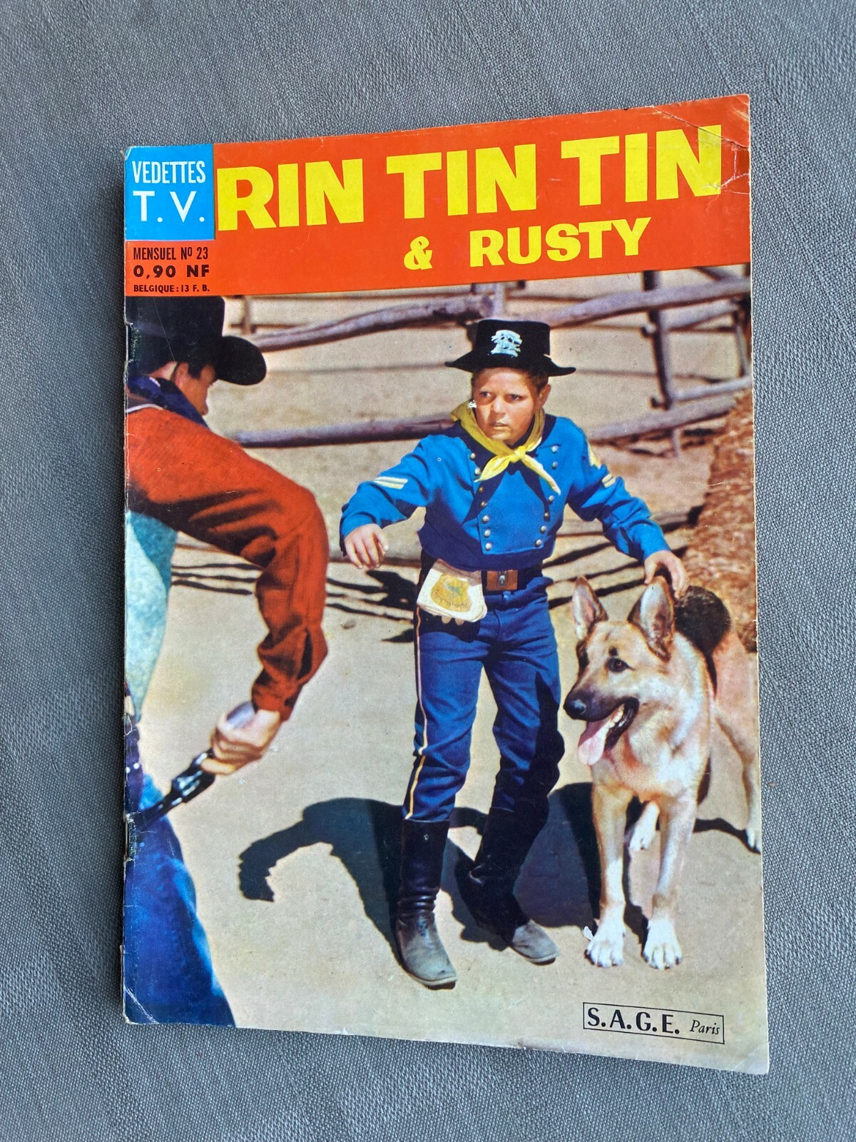 Rin Tin N° 23 1re Serie Stelle TV Edizione Snoopy 1962 IN Condizioni