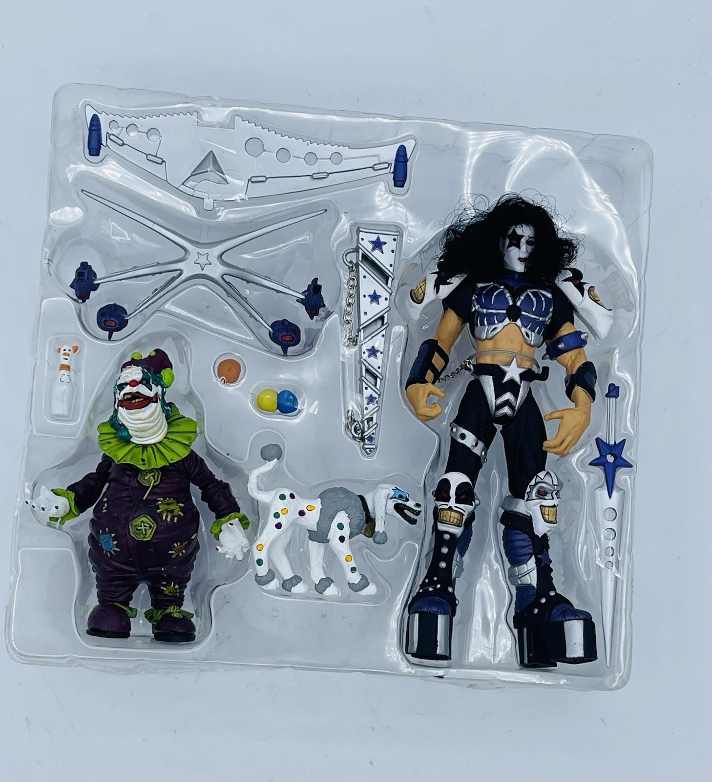 Figurine McFarlane Kiss Psycho Circus Paul Stanley e il giullare confezione aperta