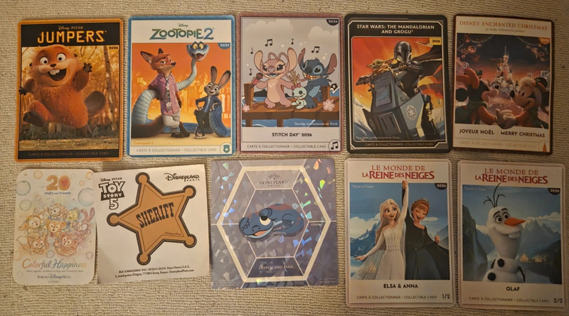 Cartes et stickers Disneyland Paris à l'échange