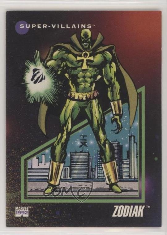 1992 Impel Marvel Universe Serie III Super-Villains Zodiak #102 0ng2