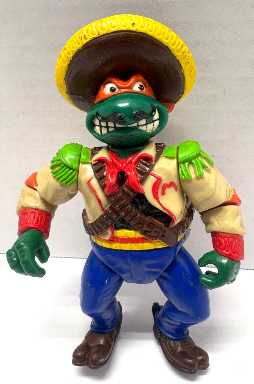 Teenage Mutant Ninja Turtles Wacky Wild West Bandito Bashin' Mike TMNT 1992
